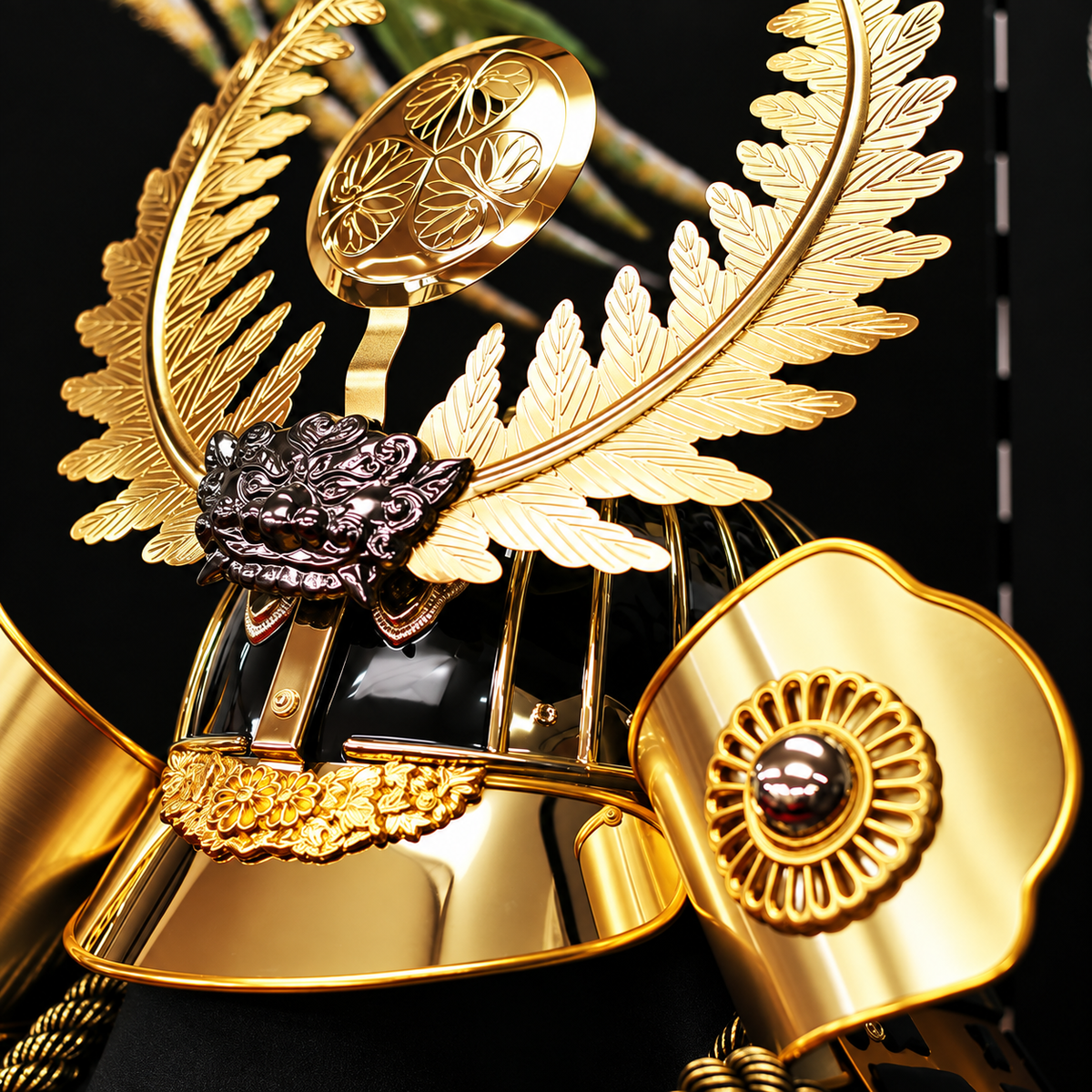 横幅85cm｜着用兜 武将 徳川家康 羅王｜流行りの兜飾り｜大きい五月人形｜良い出来栄えで一押し｜おしゃれ 兜鎧飾り 端午の節句飾り こどもの日 5月人形 人気 - SAKURA ARCH（サクラ アーチ） 五月人形