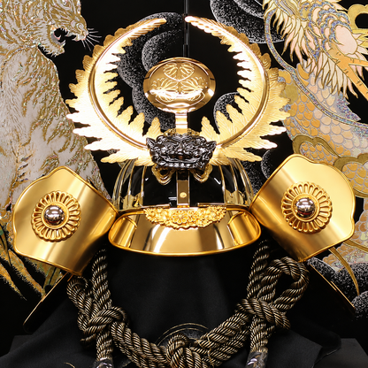 横幅85cm｜着用兜 武将 徳川家康 羅王｜流行りの兜飾り｜大きい五月人形｜良い出来栄えで一押し｜おしゃれ 兜鎧飾り 端午の節句飾り こどもの日 5月人形 人気 - SAKURA ARCH（サクラ アーチ） 五月人形