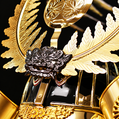 横幅85cm｜着用兜 武将 徳川家康 羅王｜流行りの兜飾り｜大きい五月人形｜良い出来栄えで一押し｜おしゃれ 兜鎧飾り 端午の節句飾り こどもの日 5月人形 人気 - SAKURA ARCH（サクラ アーチ） 五月人形