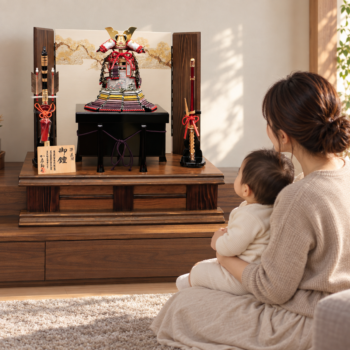1/4奉納鎧 ｜五月人形｜ 大山祇神社 源義経模写｜銅丸鎧｜加藤鞆美｜おしゃれ 兜鎧飾り 端午の節句飾り こどもの日 5月人形 人気